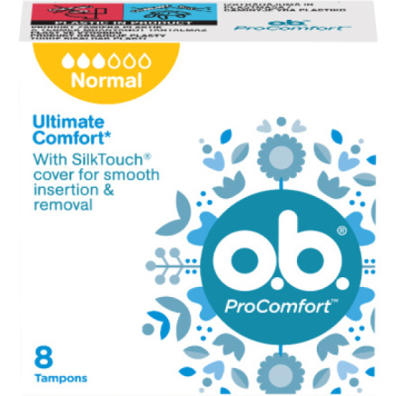 O.B. ProComfort Normal tampony, 8 ks