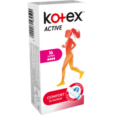Kotex Active Super tampony, 16 ks