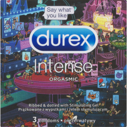 Durex Intense Emoji kondomy, 3 ks