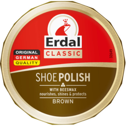 Erdal Shoe Polish Hnědý krém na boty, 55 ml