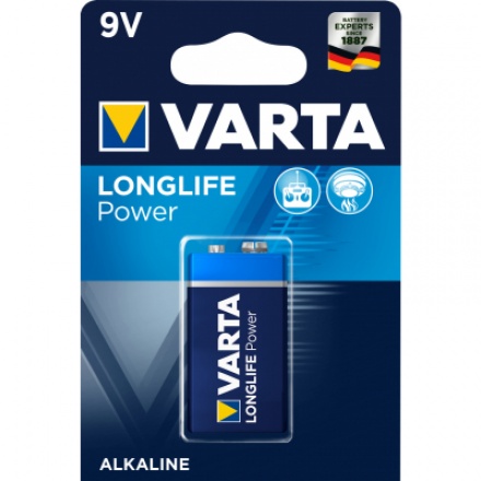 Varta Longlife, baterie 9 V, alkalická 1 ks, 961056