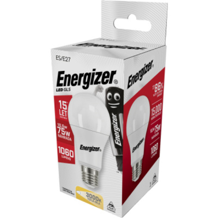 Energizer LED žárovka GLS, E27, teplá bílá, 12 W jako 75 W