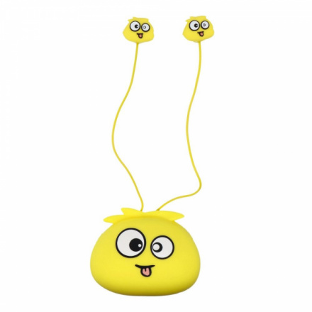 Earphones JELLIE MONSTER Deman YLFS-01 Jack 3,5mm yellow 448652