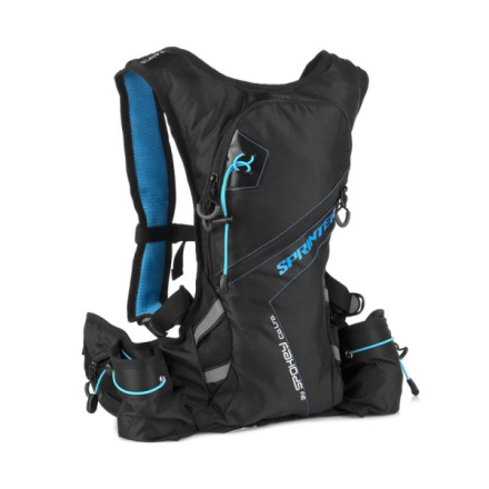 Spokey SPRINTER Sportovní, cyklistický a běžecký batoh 5 l, modro/černý, voděodolný, 5901180317818