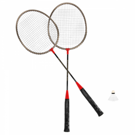 Spokey BADMNSET1 Sada na badminton - 2 rakety, košíček, obal, K83371