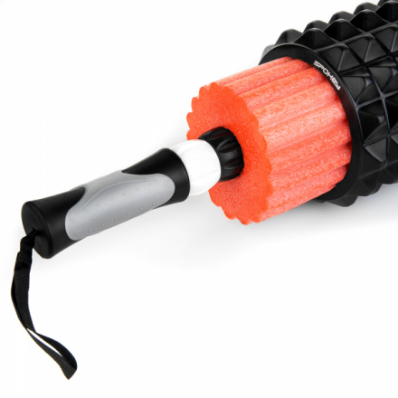 Spokey MIX ROLL Masážní fitness válec 3v1, 45 cm, černo-červený, K928939