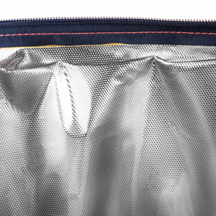 Spokey SAN REMO Termo taška, růžovo-modro-žlutá, 52 x 20 x 40 cm, K929519 (objem cca 21l)