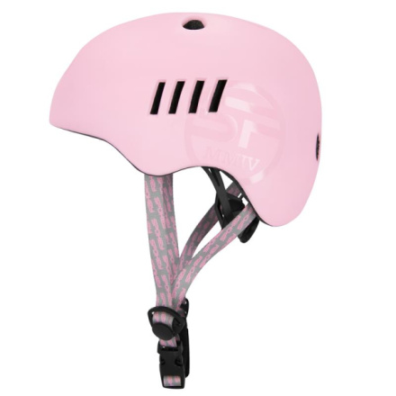 Spokey PUMPTRACK Juniorská cyklistická BMX přilba IN-MOLD, 54-58 cm, růžová, 5905339409553