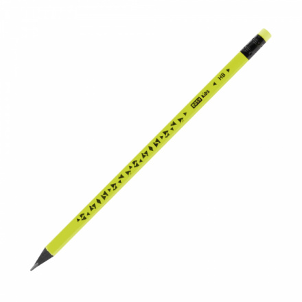 Trojhranná tužka s gumou 1ks FLUO, S833507