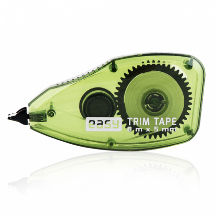 TRIM TAPE korekční strojek, 5mm x 8 m, 1 ks v bal., zelený a oranžový mix, S89682