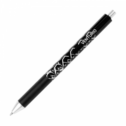 EASY VENTURIO Kuličkové pero, modrá semi-gelová náplň, 0,7 mm, 1ks v balení, černá-červená, S926431