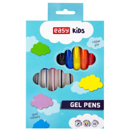 EASY Kids STANDARD Sada gelových per, 10 barev, S928611