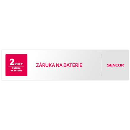 Prodloužená záruka 2 roky na baterii Sencor