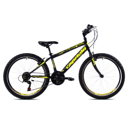 Dětské jízdní kolo Capriolo RAPID 240 24"/18HT černo-žluté, 921341-13 , rám 13" , 2021