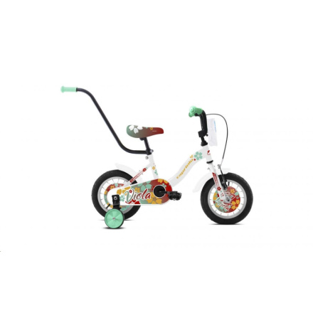 Dětské jízdní kolo Capriolo BMX 12"HT VIOLA květinovo-bílé, 921102-12 , 2022