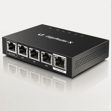 Router Ubiquiti Networks EdgeRouter X 1x GWAN, 4x GLAN, 1x pasivní PoE out, ER-X