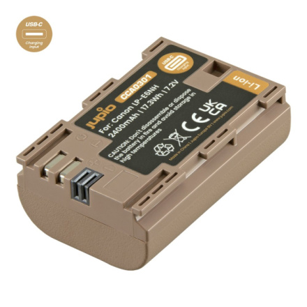 Baterie Jupio LP-E6NH *ULTRA C* 2400mAh s USB-C vstupem pro nabíjení, CCA0301