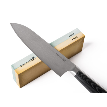 Sada nožů G21 Damascus Premium v bambusovém bloku, Box, 5 ks + brusný kámen, G21-DMSP-BX5BK