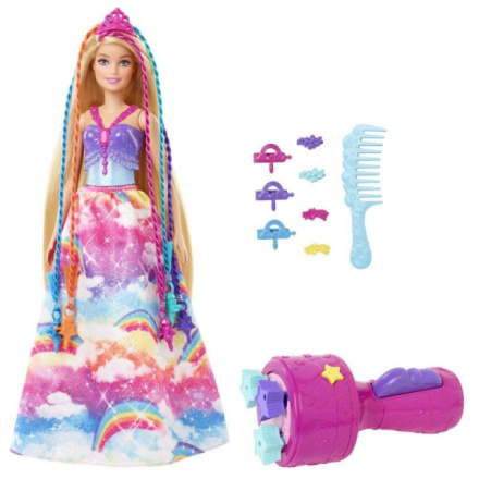 Panenka Mattel Barbie Princezna s barevnými vlasy, 25GTG00