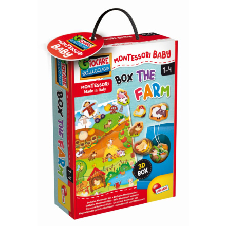 Hračka Liscianigioch Montessori Baby Box The Farm - Vkládačka farma, 7192741