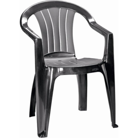 Plastová židle Keter Sicilia grafitová, 221038