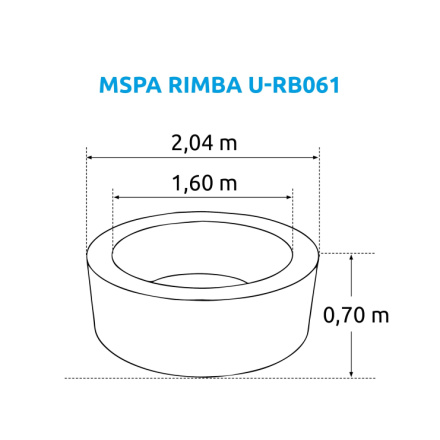 Nafukovací vířivka Marimex  MSPA Rimba U-RB061 , 11400252