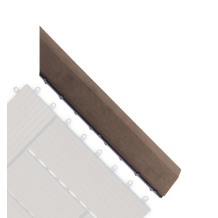 Přechodová lišta G21 Indický teak pro WPC dlaždice, 38,5 x 7,5 cm rohová (pravá), PRL2