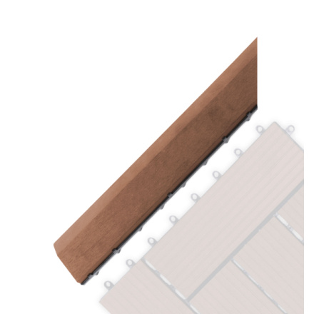 Přechodová lišta G21 Třešeň pro WPC dlaždice, 38,5 x 7,5 cm rohová (levá), PRL2LLTR