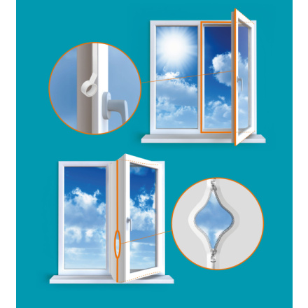 Těsnění G21 Air-Block do oken, univerzální, vhodné k mobilním klimatizacím, Air-Block