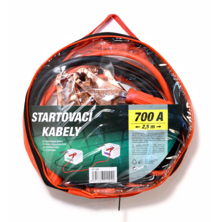 Startovací kabely 700A  2,5m zipper bag, 01124