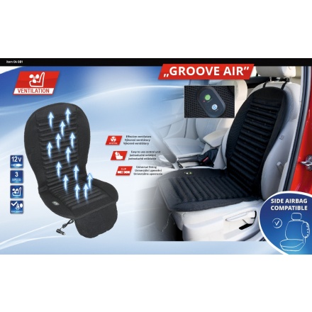 Potah sedadla s ventilací 12V GROOVE AIR, 04081