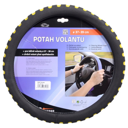 Potah volantu SOFT žlutý, 06416