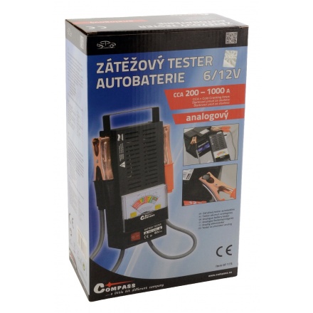 Tester autobaterie zátěžový ANALOG, 07173