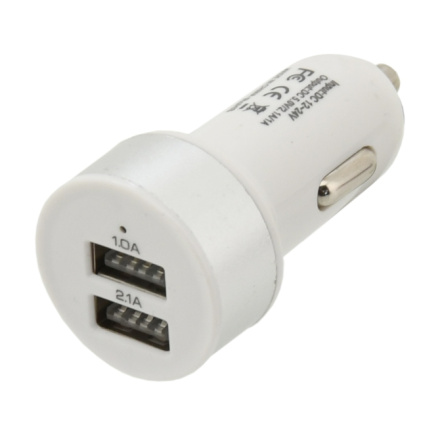 Zástrčka 2xUSB 5V/2100mA 12/24V, 07406