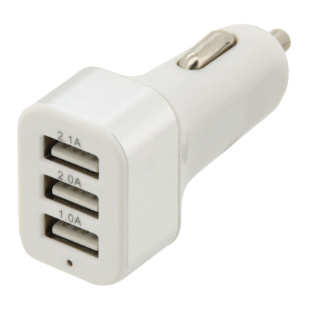 Zástrčka 3xUSB 5V/2100mA 12/24V, 07407