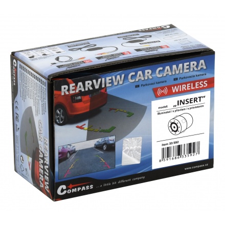 Parkovací kamera INSERT bezdrátová s LED přísvitem, 33592