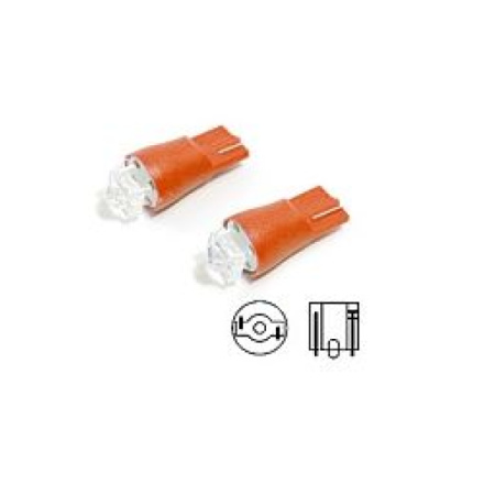 Žárovka 1SUPER LED 12V  T10  červená 2ks, W2.1x9.2d (T10), 33766