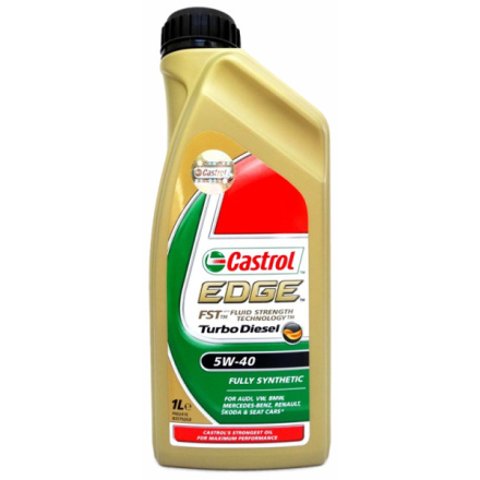 Olej motorový Castrol EDGE Turbo Diesel 5W-40 1L, 90640