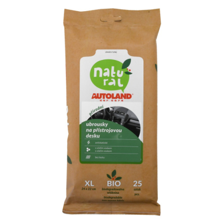 Ubrousky na palubní desku NATURAL ECO mat 25ks, am01288