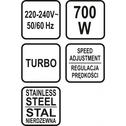 Tyčový mixér 700W 4v1, TO-67700