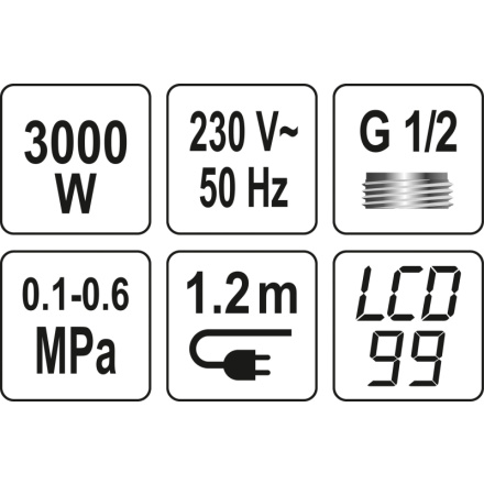 Baterie nástěnná s ohřevem vody KATLA-2 3kW, TO-75922