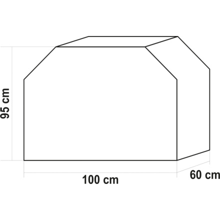 Kryt grilu 100 x 95 x 60 cm (BARREL), TO-99760
