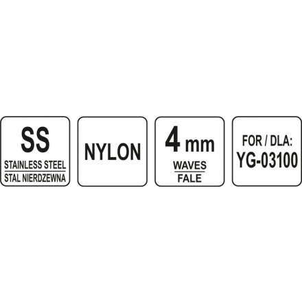 Řezací čepel Waves 4mm (pro YG-03100), YG-03153