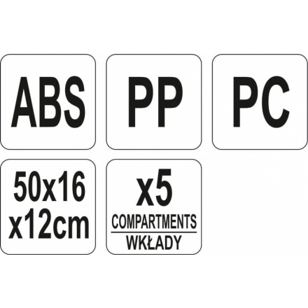 Barmanský kontejner 5 misek, YG-07080 (5 x 650 ml)