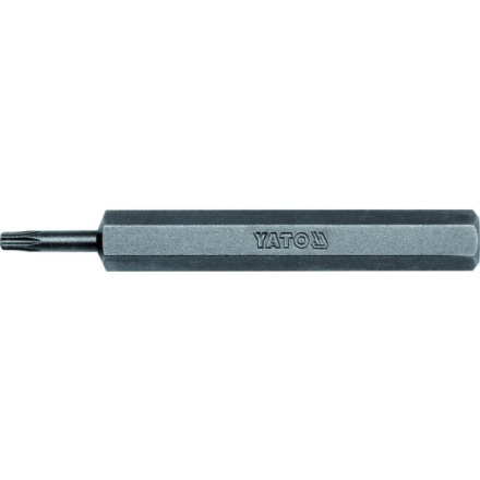 Bit TORX s otvorem 8 mm T10 x 70 mm 20 ks, YT-7951