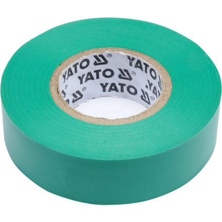 Izolační páska elektrikářská PVC 19mm / 20m zelená, YT-81652