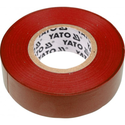 Páska izolační 19 x 0,13 mm x 20 m červená, YT-8166
