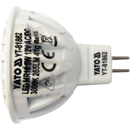 LED žárovka 5W MR16 265 lumen 12V ( 25W ), YT-81862