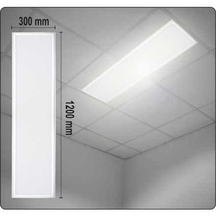 Stropní LED svítidlo do podhledu, 300x1200x15mm, 40W, 112LED, 3000lm, YT-81947