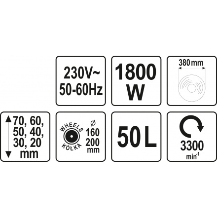 Sekačka na trávu elektrická 1800W, YT-85205